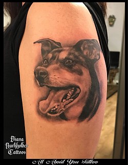 Dog portraits tattoo